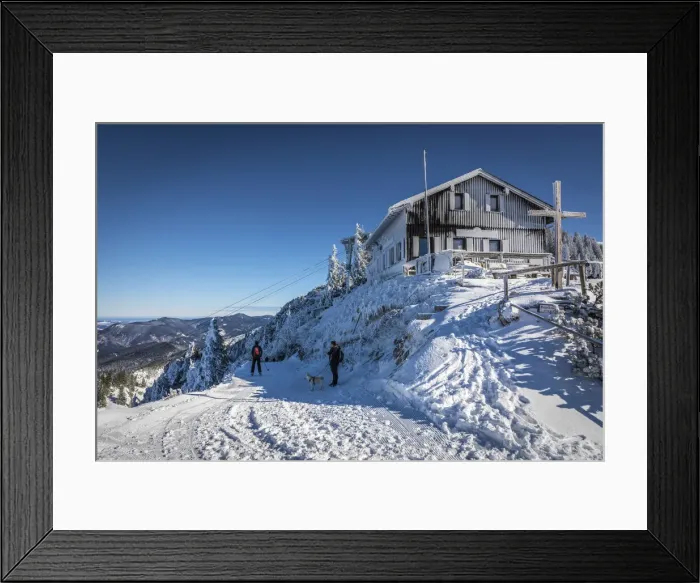 Framed Print : Mountain hut Tegelberghaus (1, 707 m) in the Ammer Mountains, Schwangau, Allgaeu, Bavaria Framed Print : Mountain hut Tegelberghaus (1, 707 m) in the Ammer Mountains, Schwangau, Allgaeu, Bavaria
