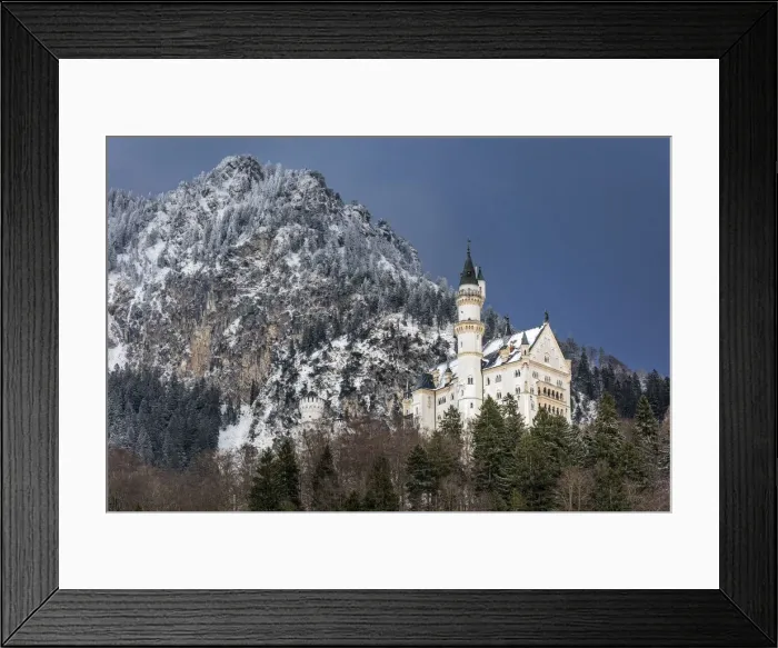 Framed Print : View of Neuschwanstein Castle, Schwangau, Allgaeu, Bavaria, Germany Framed Print : View of Neuschwanstein Castle, Schwangau, Allgaeu, Bavaria, Germany