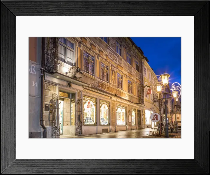 Framed Print : Historic city pharmacy on Reichenstrasse in the old town of Fuessen, Allgaeu, Bavaria, Germany Framed Print : Historic city pharmacy on Reichenstrasse in the old town of Fuessen, Allgaeu, Bavaria, Germany