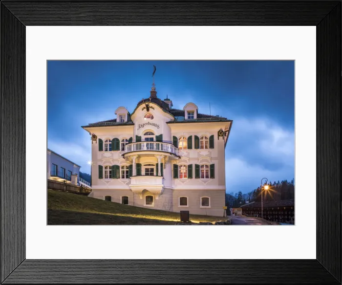 Framed Print : Jaegerhaus at Hohenschwangau Castle in the evening, Schwangau, Allgaeu, Bavaria, Germany Framed Print : Jaegerhaus at Hohenschwangau Castle in the evening, Schwangau, Allgaeu, Bavaria, Germany