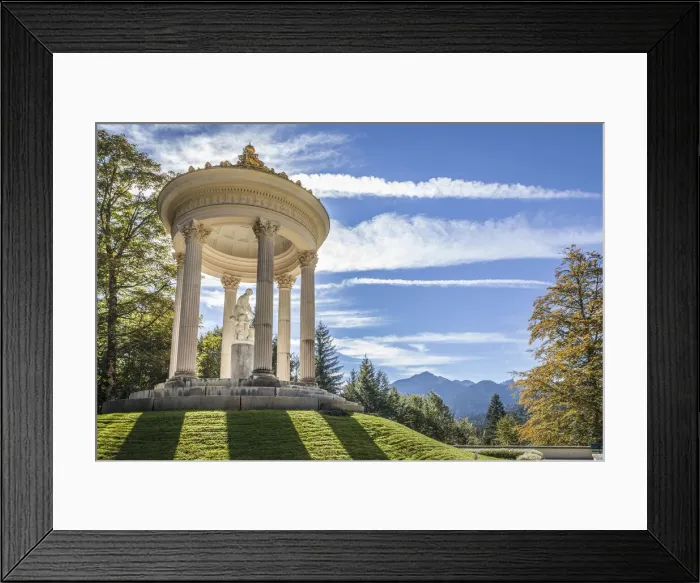 Framed Print : Temple of Venus in the park of Linderhof Palace, Ettal, Allgaeu, Bavaria, Germany Framed Print : Temple of Venus in the park of Linderhof Palace, Ettal, Allgaeu, Bavaria, Germany