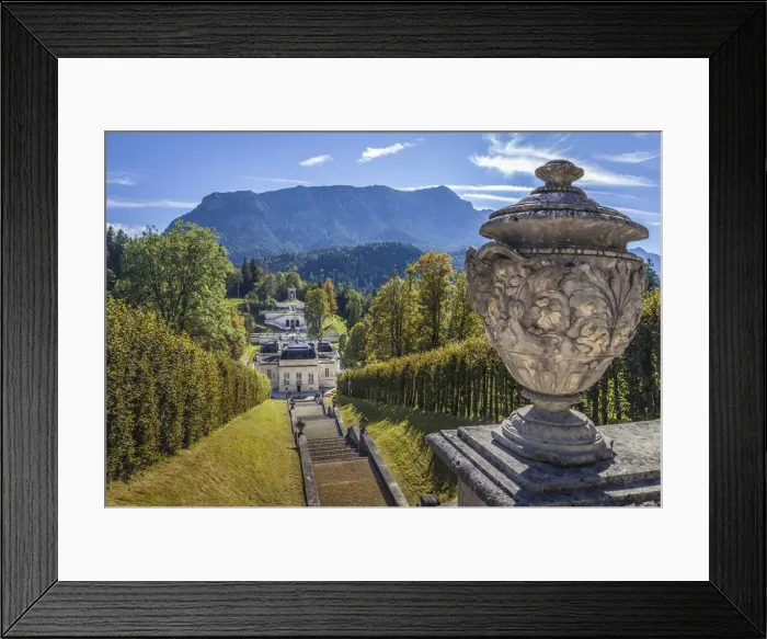 Framed Print : Cascade in the park of Linderhof Palace, Ettal, Allgaeu, Bavaria, Germany Framed Print : Cascade in the park of Linderhof Palace, Ettal, Allgaeu, Bavaria, Germany