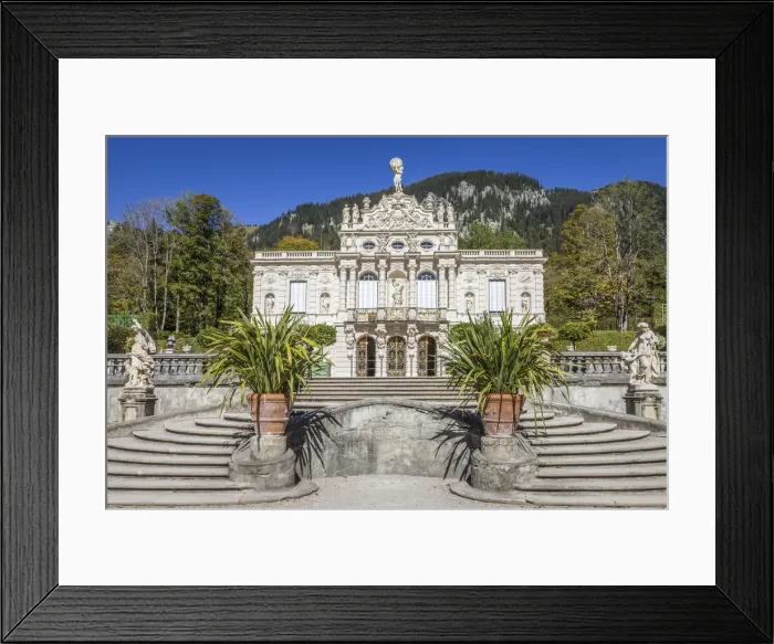 Framed Print : Linderhof Castle, Ettal, Allgaeu, Bavaria, Germany Framed Print : Linderhof Castle, Ettal, Allgaeu, Bavaria, Germany