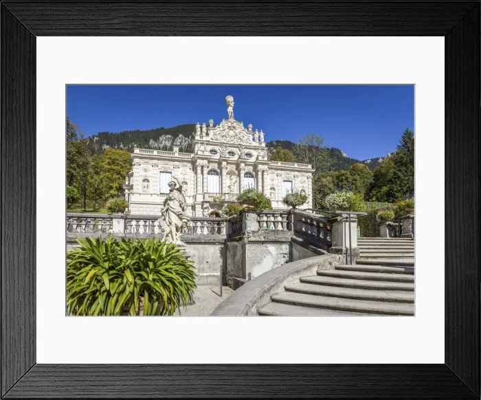 Framed Print : Linderhof Castle, Ettal, Allgaeu, Bavaria, Germany Framed Print : Linderhof Castle, Ettal, Allgaeu, Bavaria, Germany