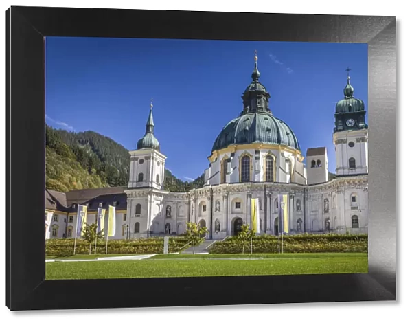 Benedictine Abbey Ettal, Upper Bavaria, Allgaeu, Bavaria, Germany