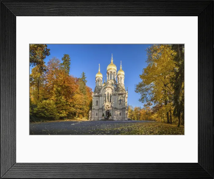 Framed Print : Russian Orthodox Church on the Neroberg, Wiesbaden, Hesse, Germany Framed Print : Russian Orthodox Church on the Neroberg, Wiesbaden, Hesse, Germany