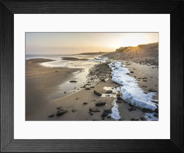Framed Print : Frozen mudflats near Kampen, Sylt, Schleswig-Holstein, Germany Framed Print : Frozen mudflats near Kampen, Sylt, Schleswig-Holstein, Germany