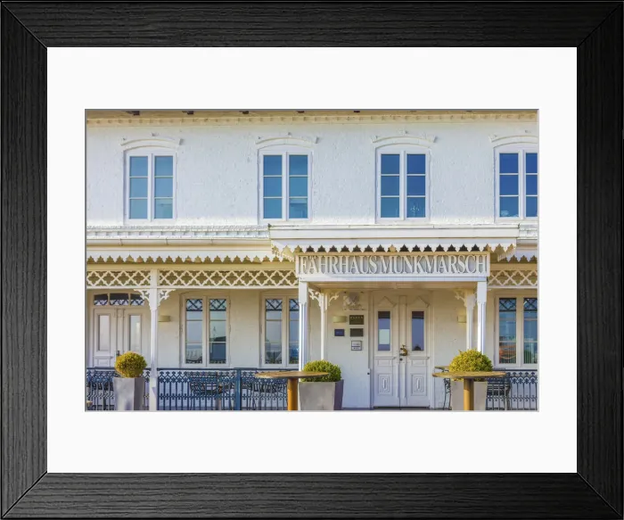 Framed Print : Munkmarsch Ferry House, Sylt, Schleswig-Holstein, Germany Framed Print : Munkmarsch Ferry House, Sylt, Schleswig-Holstein, Germany