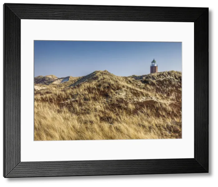Framed Print : Red Cliff lighthouse in Kampen, Sylt, Schleswig-Holstein, Germany Framed Print : Red Cliff lighthouse in Kampen, Sylt, Schleswig-Holstein, Germany
