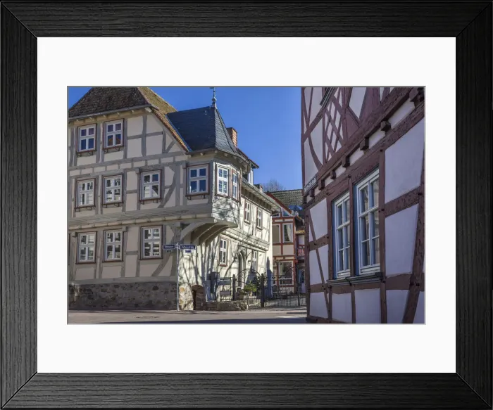 Framed Print : Half-timbered houses in the old town of Bad Homburg vor der Hoehe, Taunus, Hesse, Germany Framed Print : Half-timbered houses in the old town of Bad Homburg vor der Hoehe, Taunus, Hesse, Germany