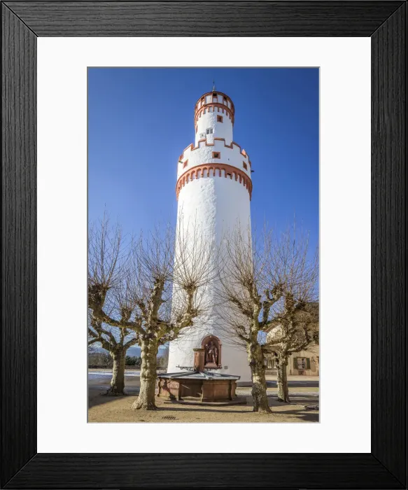 Framed Print : White tower in the inner courtyard of the castle of Bad Homburg vor der Hoehe, Taunus, Hesse, Germany Framed Print : White tower in the inner courtyard of the castle of Bad Homburg vor der Hoehe, Taunus, Hesse, Germany
