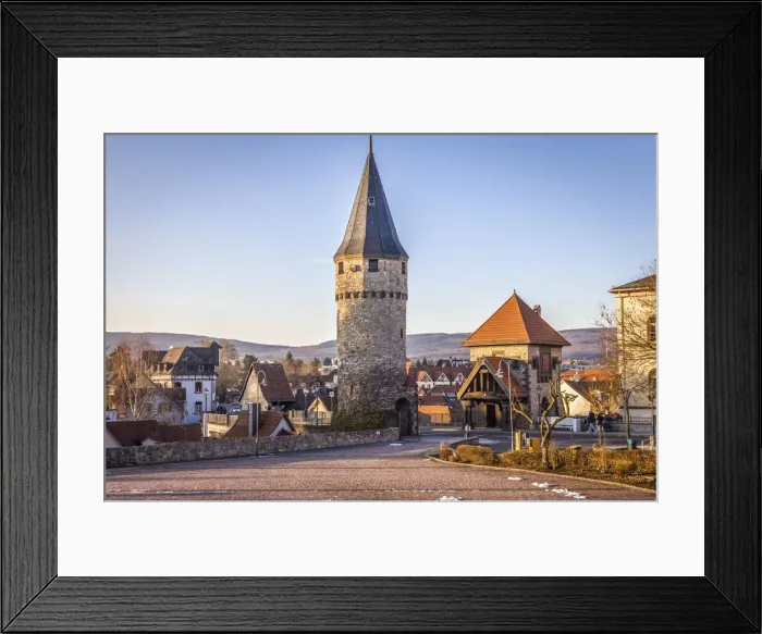 Framed Print : Witch tower in the old town of Bad Homburg vor der Hoehe, Taunus, Hesse, Germany Framed Print : Witch tower in the old town of Bad Homburg vor der Hoehe, Taunus, Hesse, Germany
