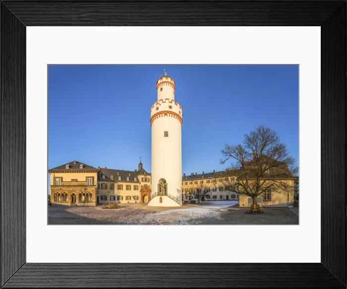 Framed Print : Inner courtyard of Bad Homburg Palace, Taunus, Hesse, Germany