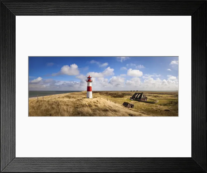 Framed Print : List-Ost lighthouse on the Ellenbogen Peninsula, Sylt, Schleswig-Holstein, Germany Framed Print : List-Ost lighthouse on the Ellenbogen Peninsula, Sylt, Schleswig-Holstein, Germany