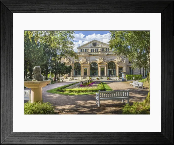 Framed Print : Nizza place in the spa gardens with Dostojevski bust, Wiesbaden, Hesse, Germany Framed Print : Nizza place in the spa gardens with Dostojevski bust, Wiesbaden, Hesse, Germany