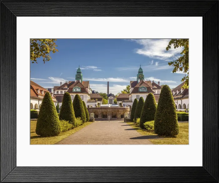 Framed Print : Sprudelhof in Bad Nauheim, Taunus, Hesse, Germany Framed Print : Sprudelhof in Bad Nauheim, Taunus, Hesse, Germany