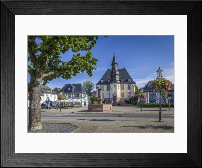 Framed Print : Market square of Usingen, Taunus, Hesse, Germany Framed Print : Market square of Usingen, Taunus, Hesse, Germany