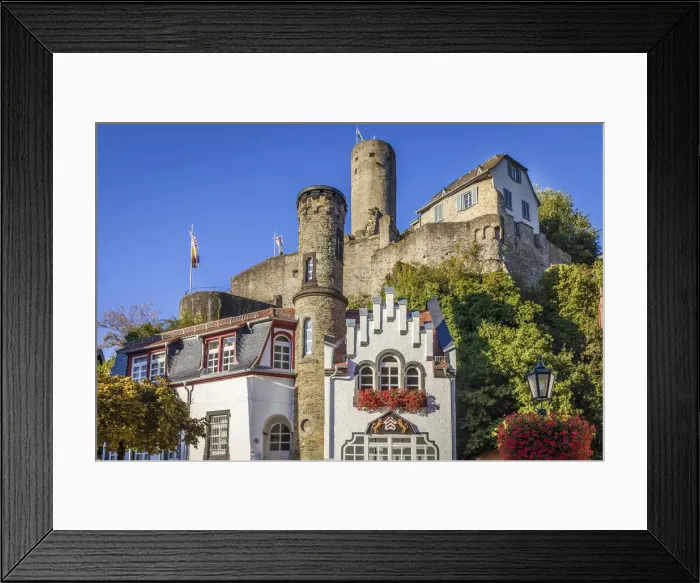 Framed Print : Old town and Eppstein Castle, Taunus, Hesse, Germany Framed Print : Old town and Eppstein Castle, Taunus, Hesse, Germany