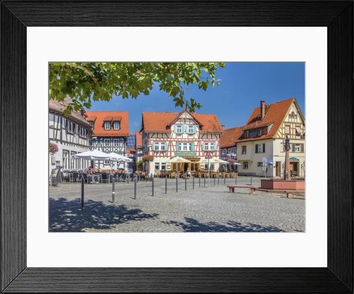 Framed Print : Market square of Oberursel, Taunus, Hesse, Germany Framed Print : Market square of Oberursel, Taunus, Hesse, Germany