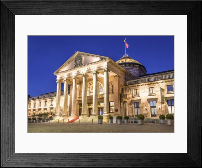 Framed Print : Kurhaus at night, Wiesbaden, Hesse, Germany Framed Print : Kurhaus at night, Wiesbaden, Hesse, Germany
