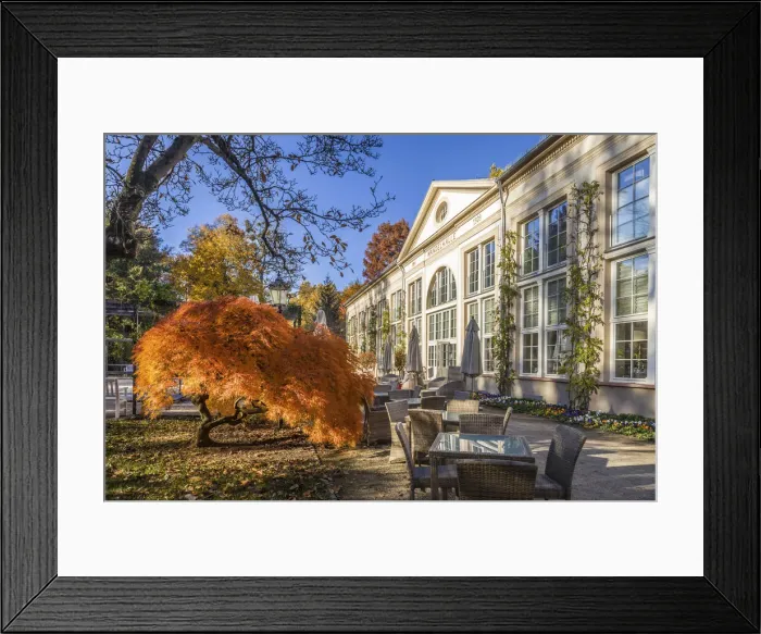 Framed Print : Wandelhalle in the spa gardens of Bad Homburg vor der Hoehe, Taunus, Hesse, Germany Framed Print : Wandelhalle in the spa gardens of Bad Homburg vor der Hoehe, Taunus, Hesse, Germany