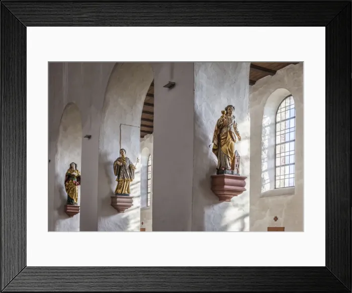 Framed Print : Interior of the Basilica Sankt Giles in Mittelheim, Rheingau, Hesse, Germany Framed Print : Interior of the Basilica Sankt Giles in Mittelheim, Rheingau, Hesse, Germany