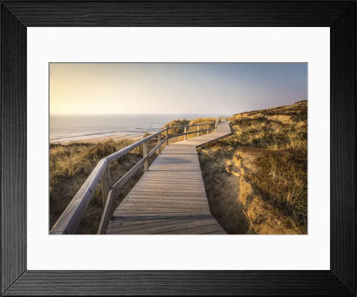 Framed Print : Path on the dunes above the Kampen West Beach, Sylt, Schleswig-Holstein, Germany Framed Print : Path on the dunes above the Kampen West Beach, Sylt, Schleswig-Holstein, Germany