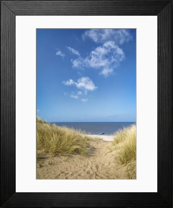Framed Print : Sandy path to the west beach through the dunes near List, Sylt, Schleswig-Holstein Framed Print : Sandy path to the west beach through the dunes near List, Sylt, Schleswig-Holstein