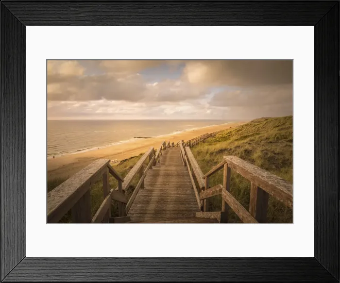 Framed Print : Path through the dunes and beach of Wenningstedt, Sylt, Schleswig-Holstein, Germany Framed Print : Path through the dunes and beach of Wenningstedt, Sylt, Schleswig-Holstein, Germany