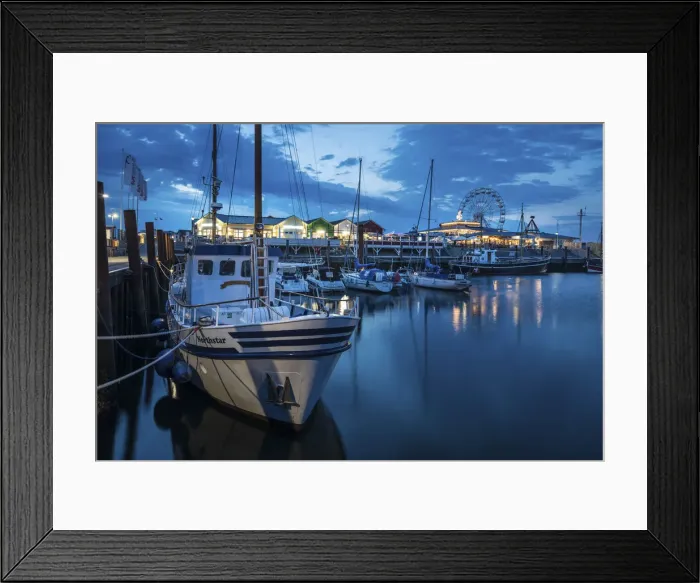 Framed Print : Evening mood in the Lister harbor, Sylt, Schleswig-Holstein, Germany Framed Print : Evening mood in the Lister harbor, Sylt, Schleswig-Holstein, Germany