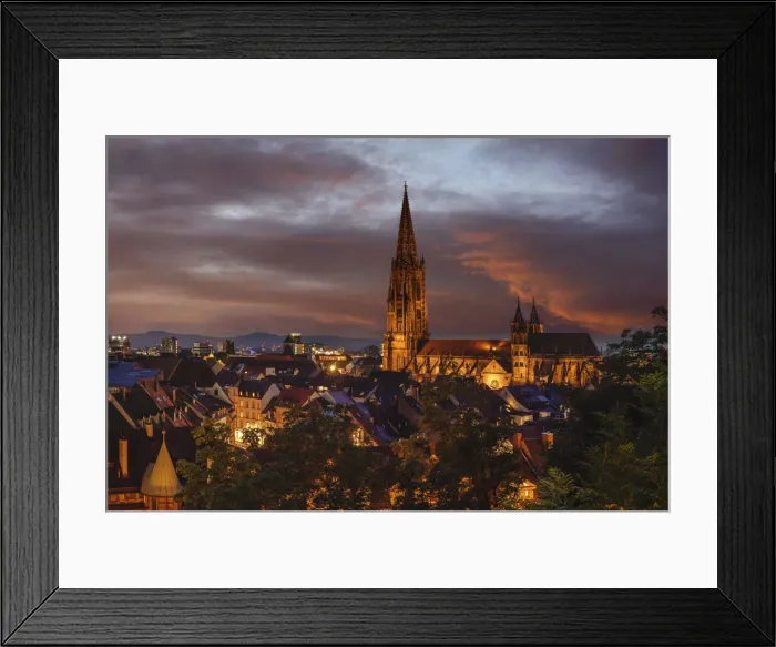 Framed Print : View from Schlossberg Hill towards Freiburg Cathedral (Freiburger Munster), Freiburg im Breisgau, Black Forest, Baden-Wurttemberg, Germany Framed Print : View from Schlossberg Hill towards Freiburg Cathedral (Freiburger Munster), Freiburg im Breisgau, Black Forest, Baden-Wurttemberg, Germany