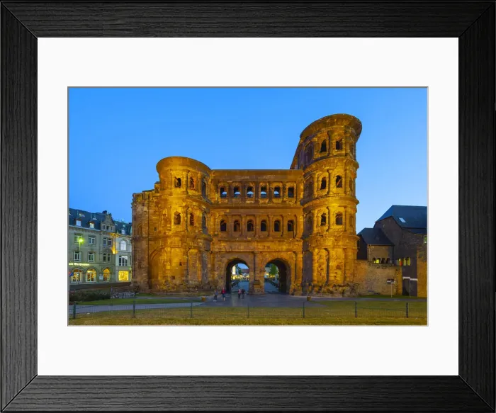 Framed Print : Porta Nigra at dusk, UNESCO World Heritage Site, Treves, Mosel Valley Framed Print : Porta Nigra at dusk, UNESCO World Heritage Site, Treves, Mosel Valley