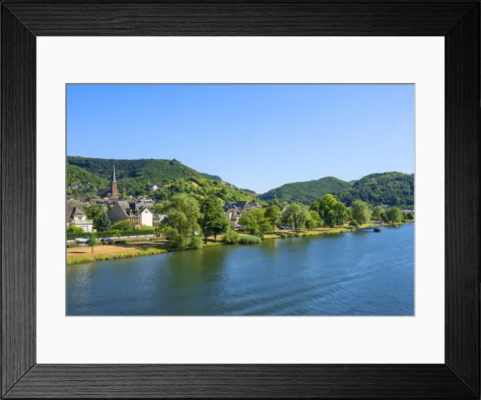 Framed Print : View at Karden, Treis-Karden, Mosel valley, Rhineland-Palatinate, Germany Framed Print : View at Karden, Treis-Karden, Mosel valley, Rhineland-Palatinate, Germany