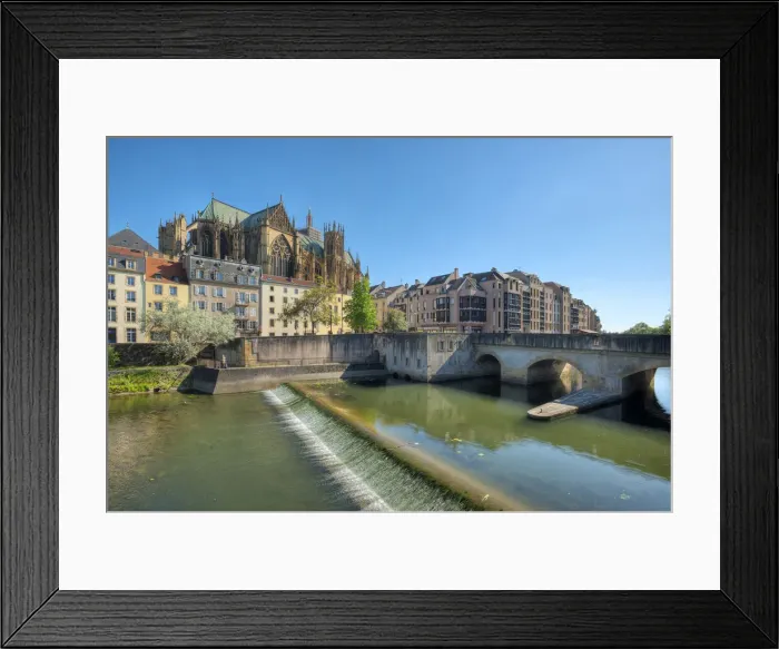 Framed Print : River Mosel with Cathedral St. Etienne, Metz, Mosel valley, Moselle, Lorraine, Grand Est Framed Print : River Mosel with Cathedral St. Etienne, Metz, Mosel valley, Moselle, Lorraine, Grand Est