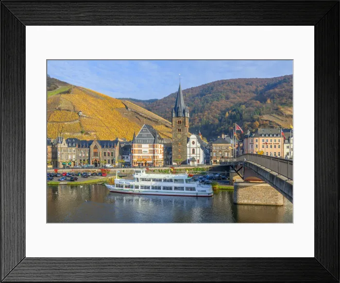 Framed Print : Bernkastel-Kues at fall, Mosel valley, Rhineland-Palatinate, Germany Framed Print : Bernkastel-Kues at fall, Mosel valley, Rhineland-Palatinate, Germany