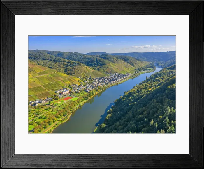 Framed Print : Aerial view at Ediger-Eller, Mosel valley, Eifel, Rhineland-Palatinate, Germany Framed Print : Aerial view at Ediger-Eller, Mosel valley, Eifel, Rhineland-Palatinate, Germany