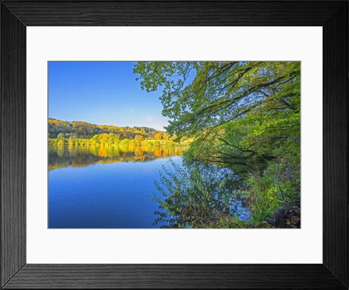Framed Print : Morning view at the Immerather Maar, Immerath, Eifel, Rhineland-Palatinate, Germany Framed Print : Morning view at the Immerather Maar, Immerath, Eifel, Rhineland-Palatinate, Germany