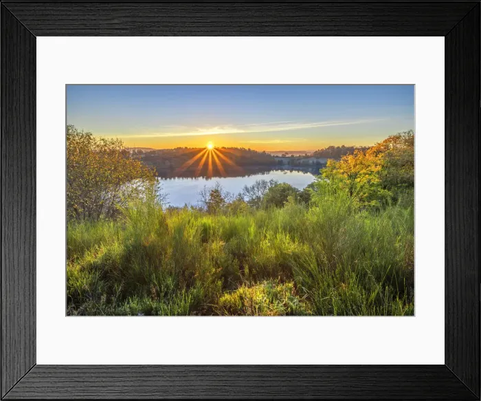 Framed Print : Sunrise at the Weinfelder Maar, Daun, Eifel, Rhineland-Palatinate, Germany Framed Print : Sunrise at the Weinfelder Maar, Daun, Eifel, Rhineland-Palatinate, Germany