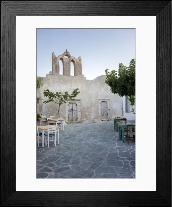 Framed Print : Folegandros, Cyclades Islands, Greece. Hora village square Framed Print : Folegandros, Cyclades Islands, Greece. Hora village square