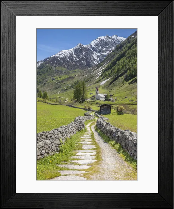 Framed Print : Way of the Cross to the Holy Spirit Church in Kasern, Valle Aurina, South Tyrol, Italy Framed Print : Way of the Cross to the Holy Spirit Church in Kasern, Valle Aurina, South Tyrol, Italy