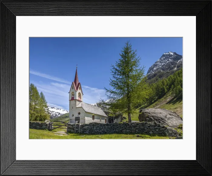 Framed Print : Holy Spirit Church in Kasern, Valle Aurina, South Tyrol, Italy Framed Print : Holy Spirit Church in Kasern, Valle Aurina, South Tyrol, Italy