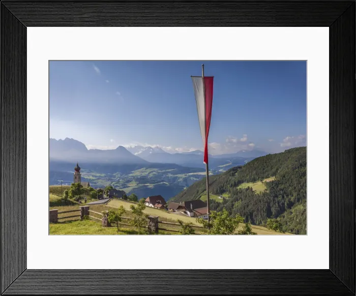 Framed Print : Mountain panorama near Mittelberg am Ritten, Renon, South Tyrol, Italy Framed Print : Mountain panorama near Mittelberg am Ritten, Renon, South Tyrol, Italy