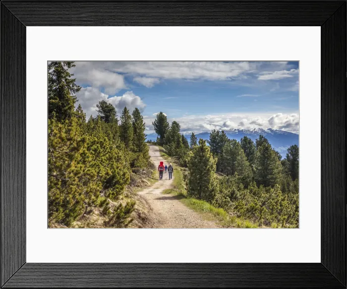 Framed Print : Panorama trail on the Schwarzseespitze (2069 m) with a view towards the Bolzano Basin Framed Print : Panorama trail on the Schwarzseespitze (2069 m) with a view towards the Bolzano Basin