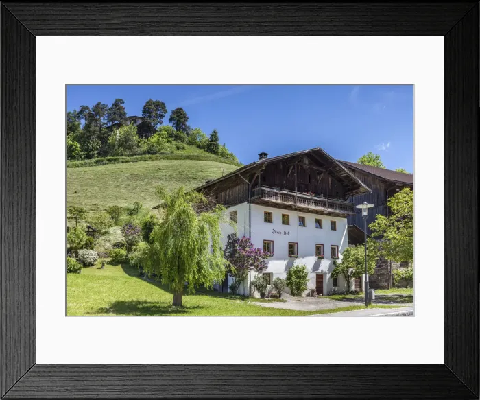 Framed Print : Old farm at the entrance to the Villnoess valley, South Tyrol, Italy Framed Print : Old farm at the entrance to the Villnoess valley, South Tyrol, Italy