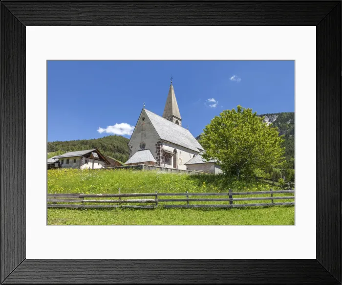 Framed Print : Church of St. Magdalena, Villnoesstal, South Tyrol, Italy Framed Print : Church of St. Magdalena, Villnoesstal, South Tyrol, Italy