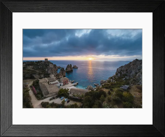 Framed Print : Tonnara di Scopello, Scopello, Trapani province, Sicily, Italy