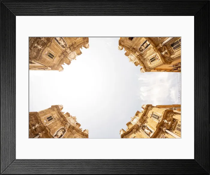 Framed Print : Palermo, Sicily, Italy. Quattro canti (four corners) square in the old town Framed Print : Palermo, Sicily, Italy. Quattro canti (four corners) square in the old town