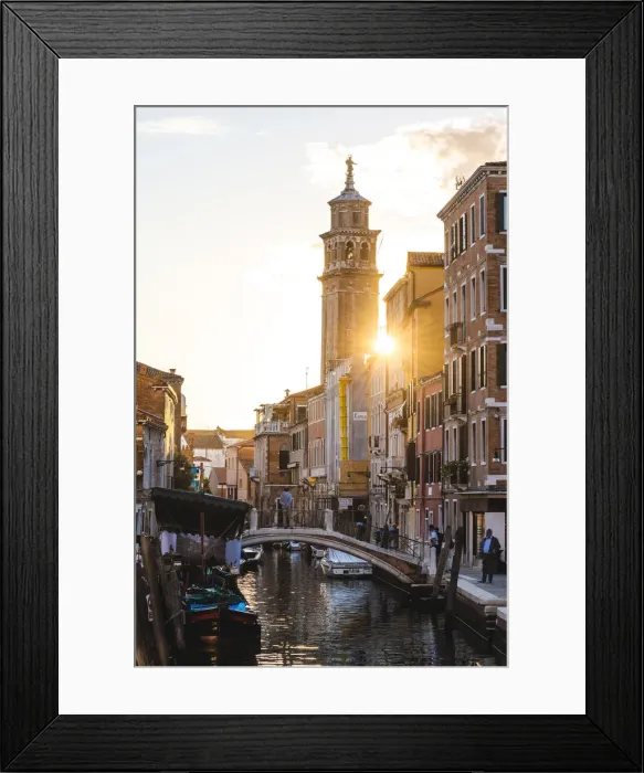 Framed Print : Venice, Veneto, Italy. Campo San Barnaba at sunset Framed Print : Venice, Veneto, Italy. Campo San Barnaba at sunset