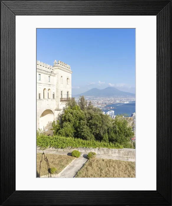 Framed Print : Cityscape from San Martino, Vomero, Naples, Italy Framed Print : Cityscape from San Martino, Vomero, Naples, Italy