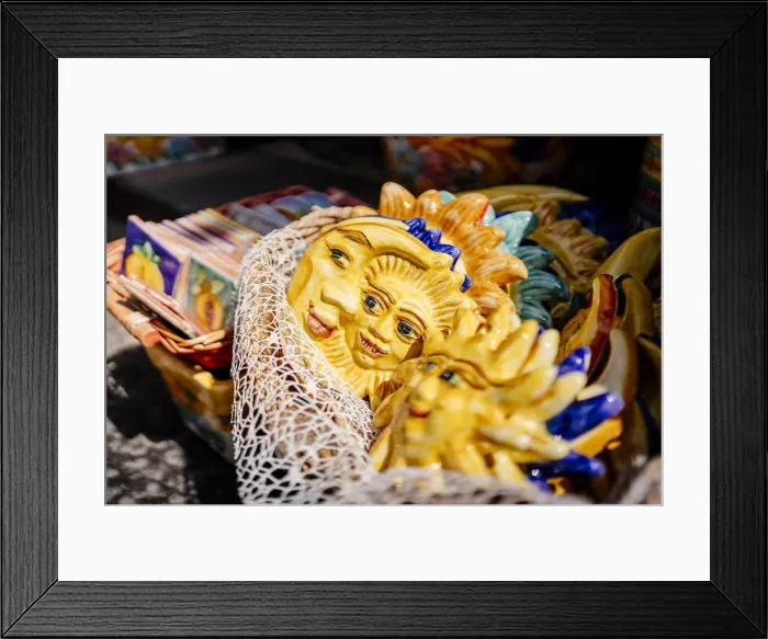Framed Print : Ceramics in Vietri Sul Mare, Amalfi Coast, Campania, Italy
